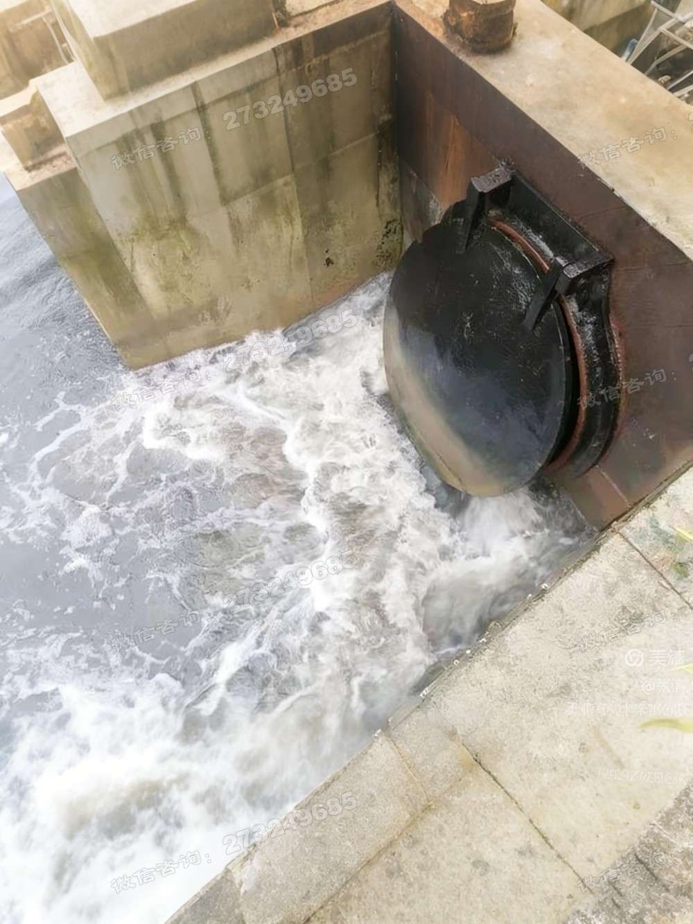 陇南黑色铸铁排水拍门
