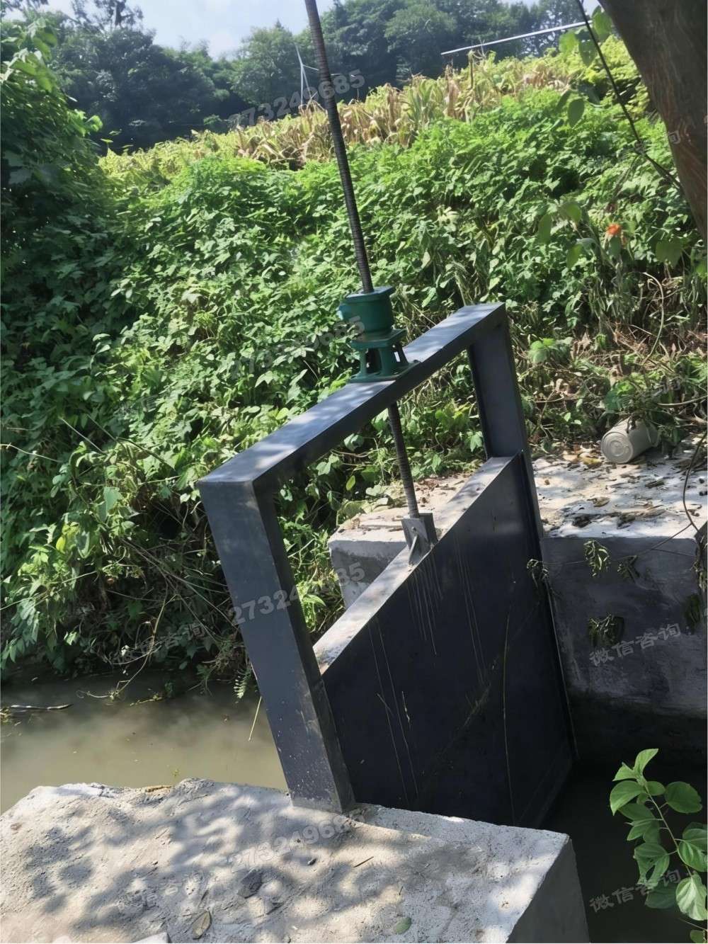 肥城农田黑色钢制闸门