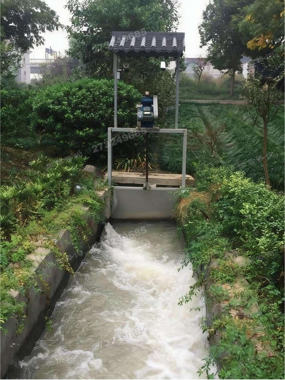 泗水县带防雨棚电动闸门