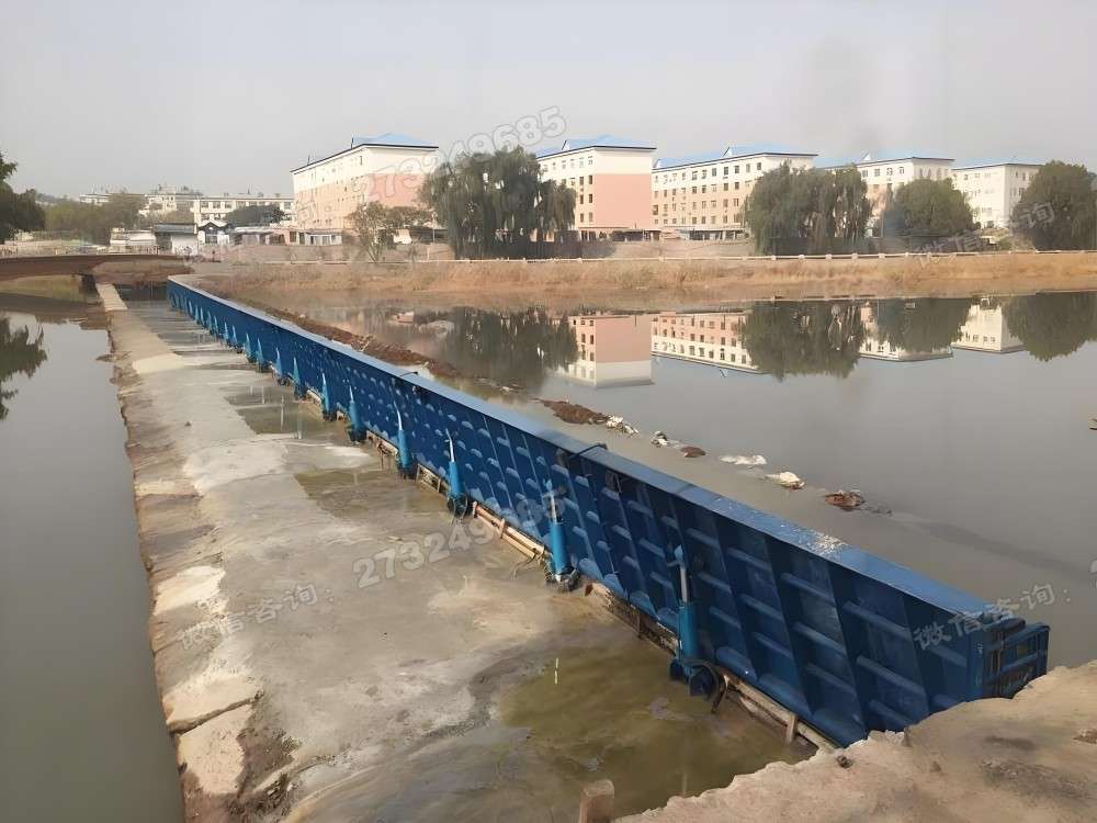 滴道景观瀑布液压钢坝