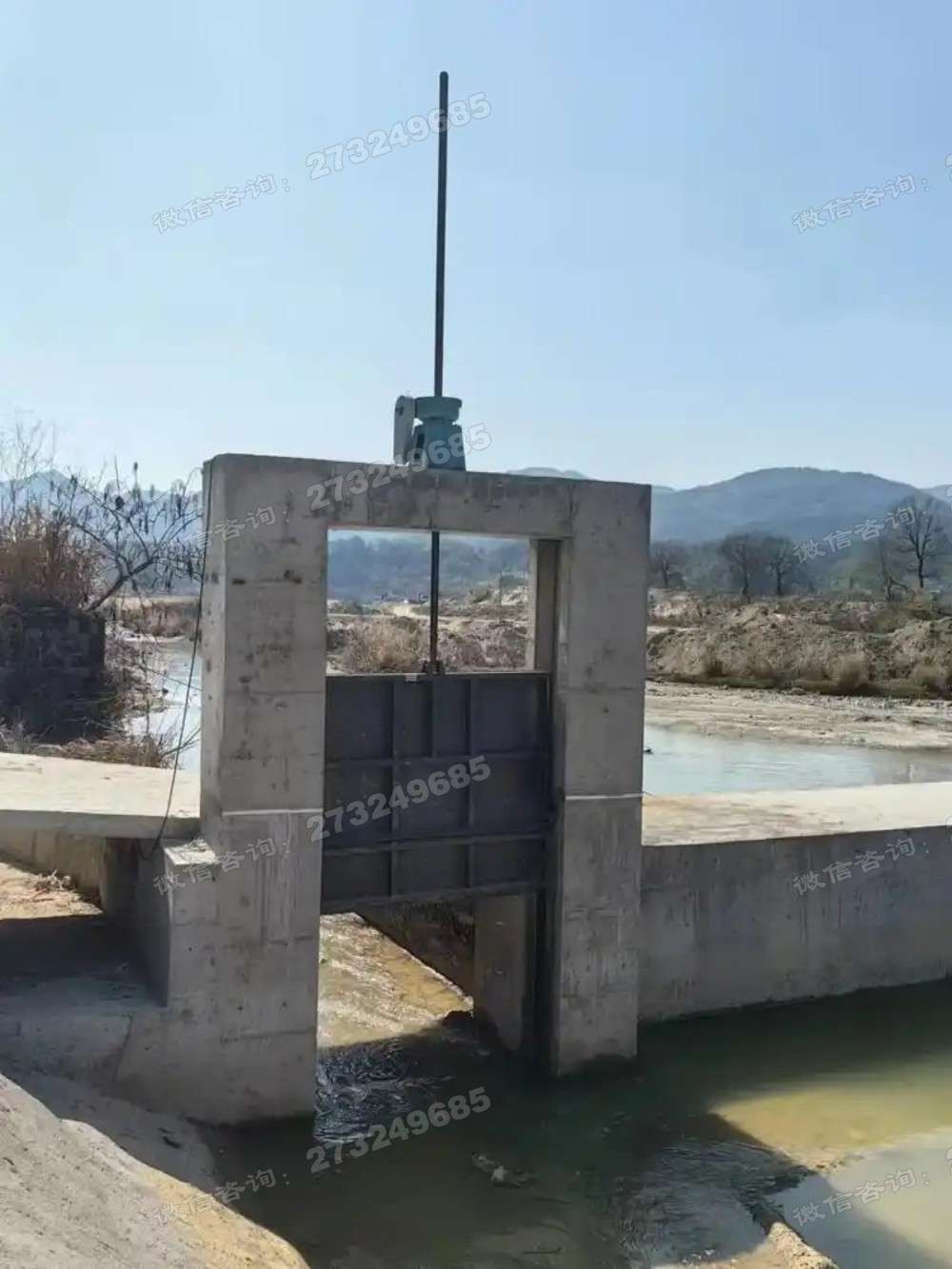 郑州河道黑色铸铁闸门